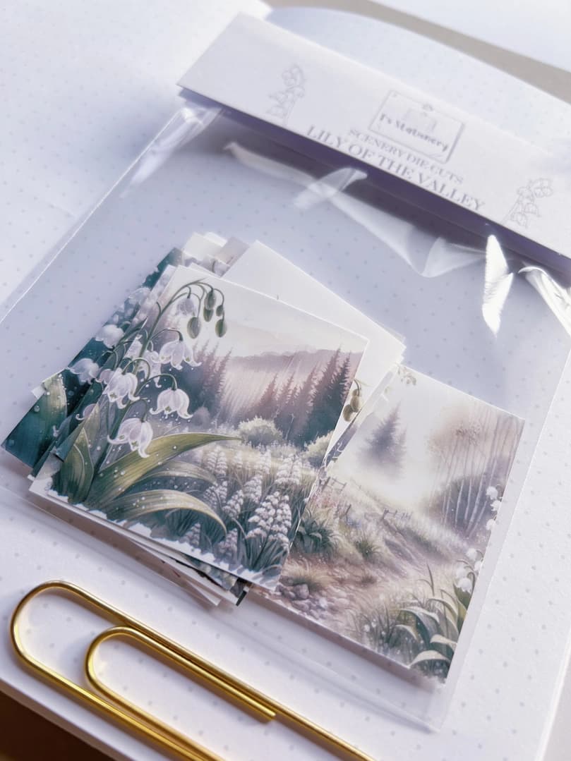 Stickers - T's Stationery - Lily of the Valley - 2 - T's Stationery - Tidformera