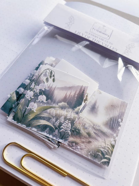 Stickers - T's Stationery - Lily of the Valley - 2 - T's Stationery - Tidformera