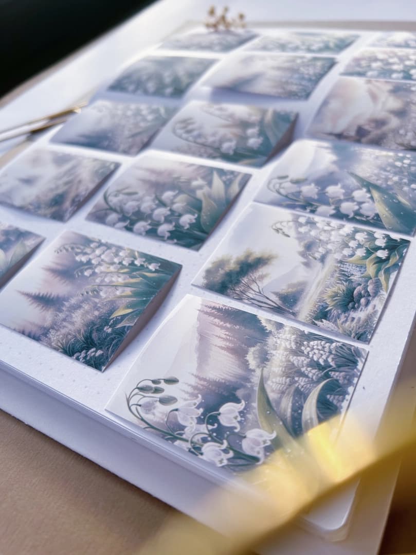 Stickers - T's Stationery - Lily of the Valley - 3 - T's Stationery - Tidformera