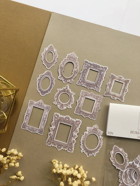 Stickers - T's Stationery - Romantic frames - 2 - T's Stationery - Tidformera