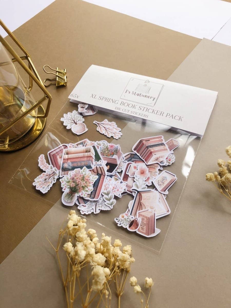Stickers - T's Stationery - XL Spring book sticker pack - 3 - T's Stationery - Tidformera
