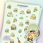 Stickersheet CutieSquad - Camping Turtles - 1 - CutieSquad - Tidformera
