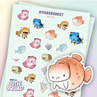 Stickersheet CutieSquad - Catfish - 1 - CutieSquad - Tidformera