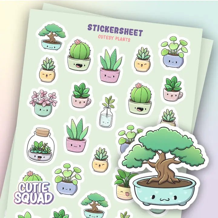 Stickersheet CutieSquad - Cutesy Plants - 1 - CutieSquad - Tidformera