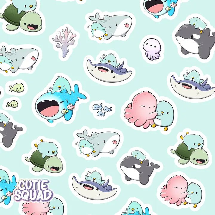 Stickersheet CutieSquad - Deep Sea Chill Club - 2 - CutieSquad - Tidformera