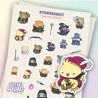Stickersheet CutieSquad - Dungeons & Dragons - 1 - CutieSquad - Tidformera