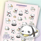 Stickersheet CutieSquad - Panda Platter - 1 - CutieSquad - Tidformera