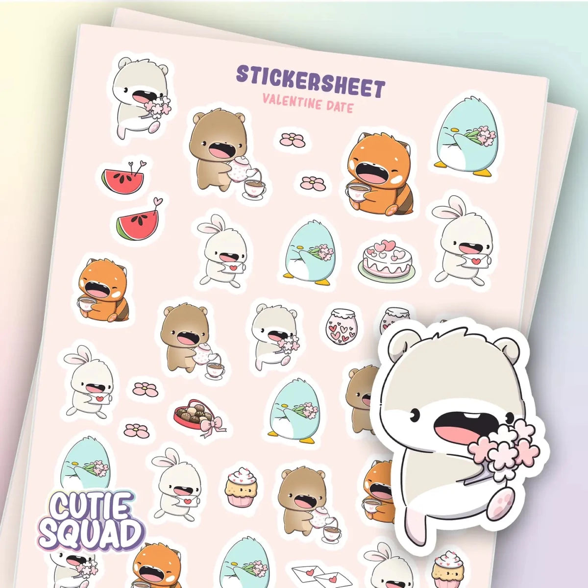 Stickersheet CutieSquad - Valentine Date - 1 - CutieSquad - Tidformera