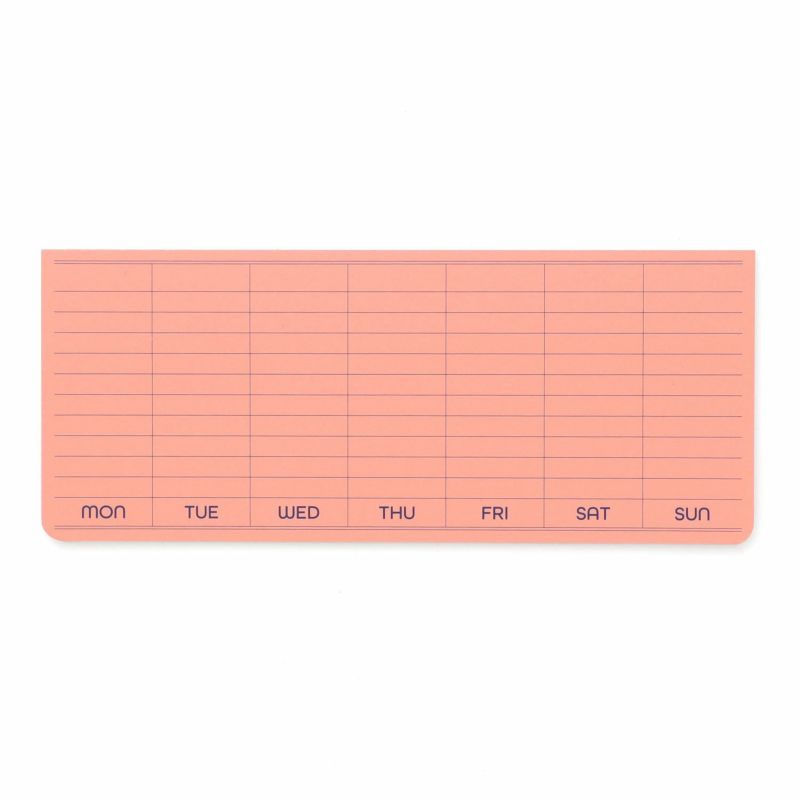 Sticky Memo Pad - Weekly - Pink - 1 - Penco - Tidformera