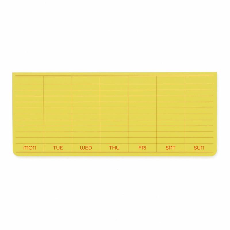 Sticky Memo Pad - Weekly - Yellow - 1 - Penco - Tidformera