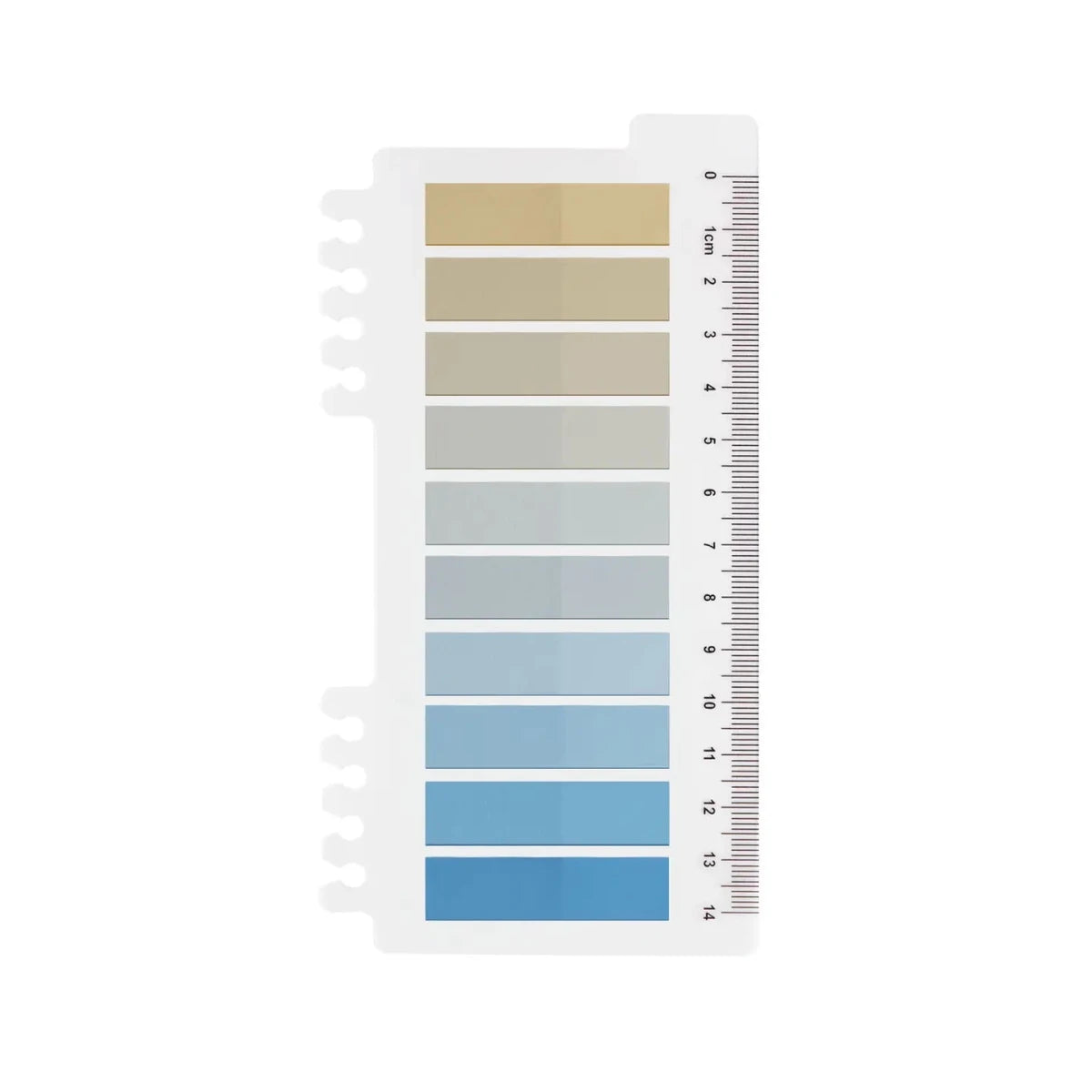 Sticky Notes 10 färger - Coastal Blue - 4 - Ordinate - Tidformera