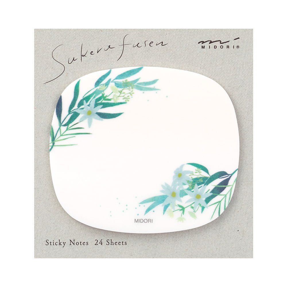Sticky Notes Transparency Leaves - 6 - Midori - Tidformera