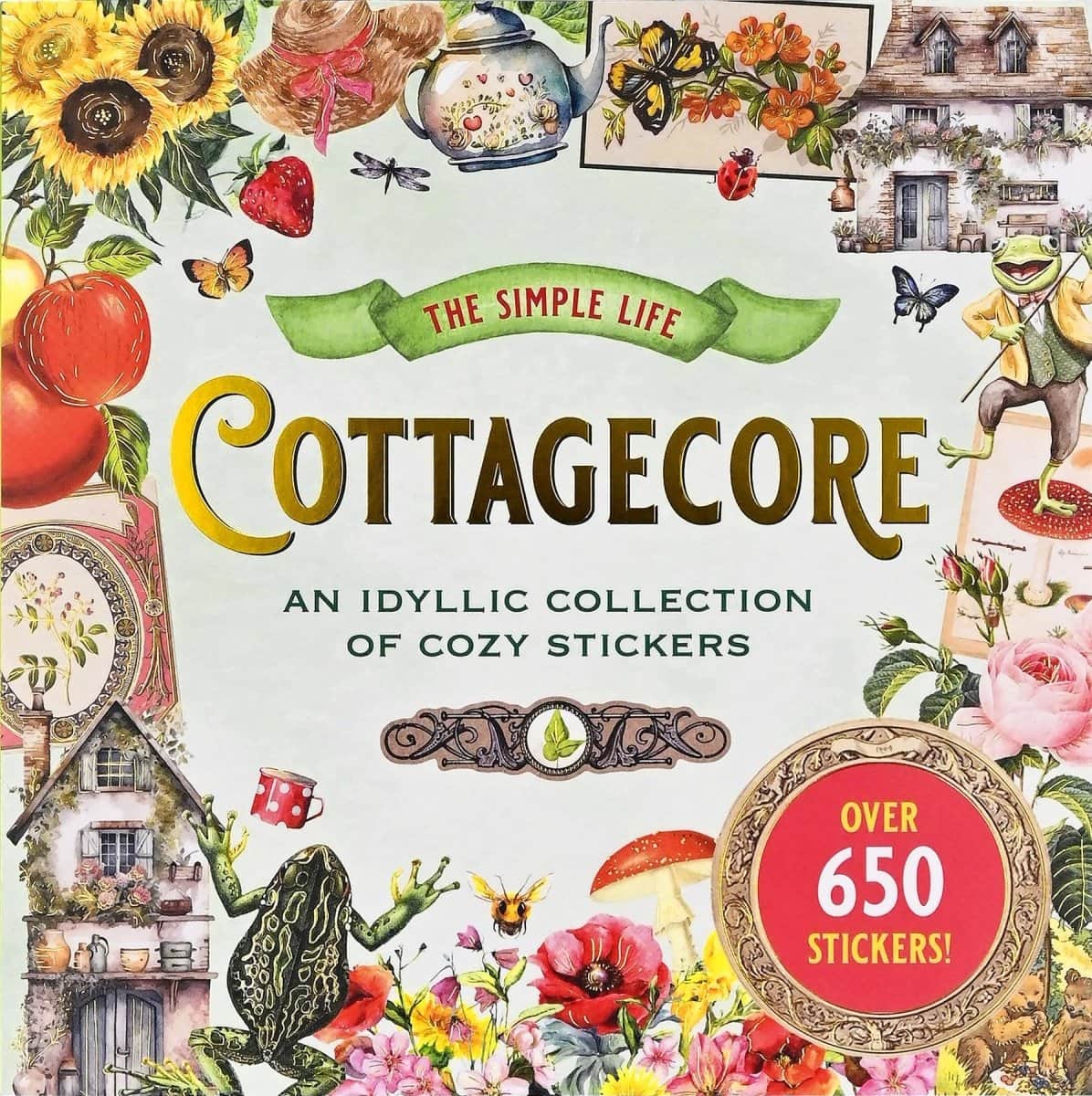 The simple life Cottagecore - Sticker book - 1 - Peter Pauper Press - Tidformera