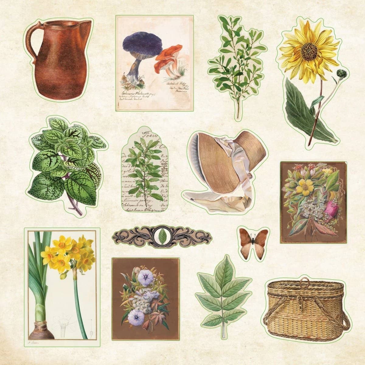 The simple life Cottagecore - Sticker book - 8 - Peter Pauper Press - Tidformera