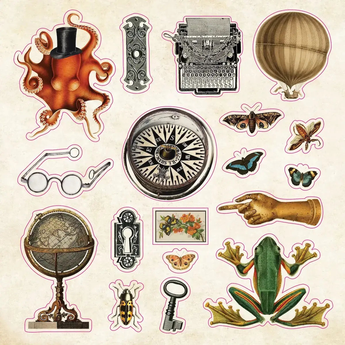 The sticker book of Curiosities! - 3 - Peter Pauper Press - Tidformera