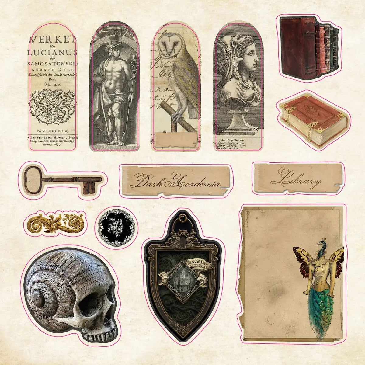The sticker book of Curiosities! - 6 - Peter Pauper Press - Tidformera