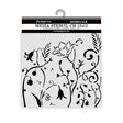 Thick Stencil 12 x 12 cm - Hidden Grove - Flowers - 1 - Stamperia - Tidformera