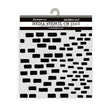 Thick Stencil 12 x 12 cm - Silent Sea - Bricks Pattern från Stamperia - Tidformera