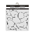Thick Stencil 12 x 12 cm - Silent Sea - Crackle Pattern från Stamperia - Tidformera