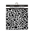 Thick Stencil 12 x 12 cm - Silent Sea - Stones Pattern från Stamperia - Tidformera