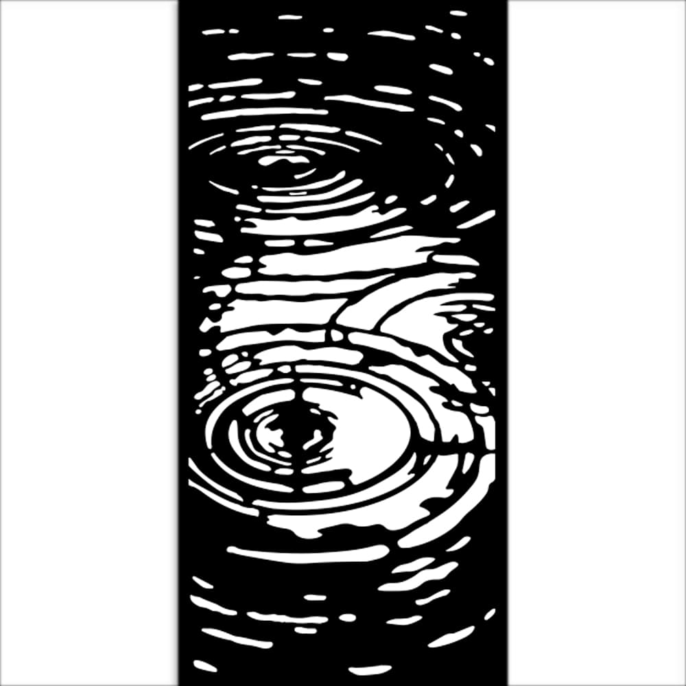 Thick Stencil 12 x 25 cm - Herbarium Silvae - Water Pattern - 2 - Stamperia - Tidformera
