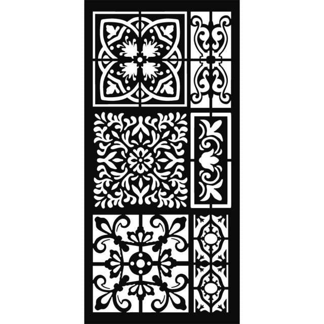 Thick Stencil 12 x 25 cm - Tiles - 2 - Stamperia - Tidformera