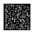 Thick Stencil 18 x 18 cm - Forest - Branches and Pinecones - 1 - Stamperia - Tidformera
