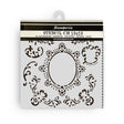 Thick Stencil 18 x 18 cm - House of Roses - Border with Frame - 1 - Stamperia - Tidformera