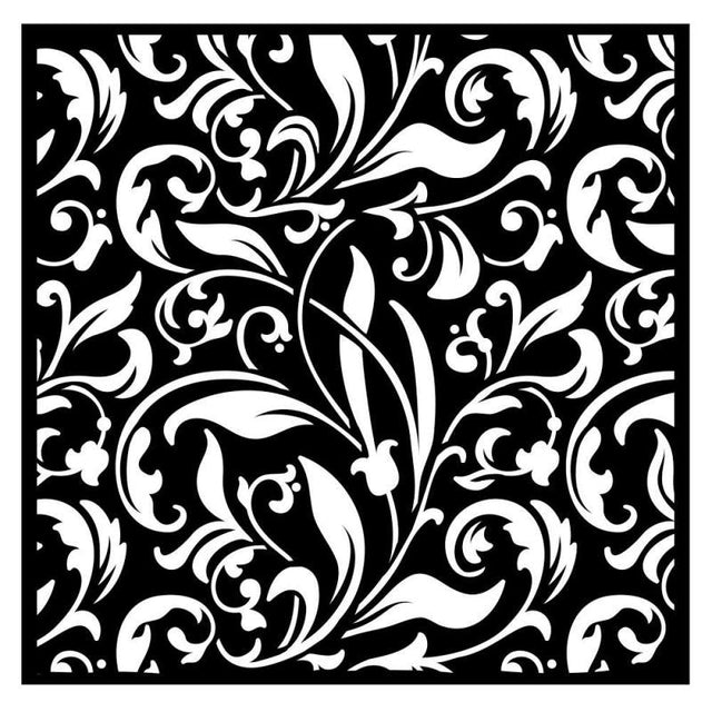 Thick Stencil 18 x 18 cm - Rose Parfum - Texture - 1 - Stamperia - Tidformera