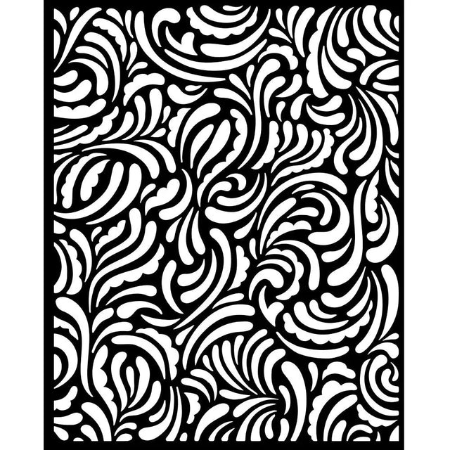 Thick Stencil 20 x 25 cm - Songs of the Sea - Texture - 1 - Stamperia - Tidformera