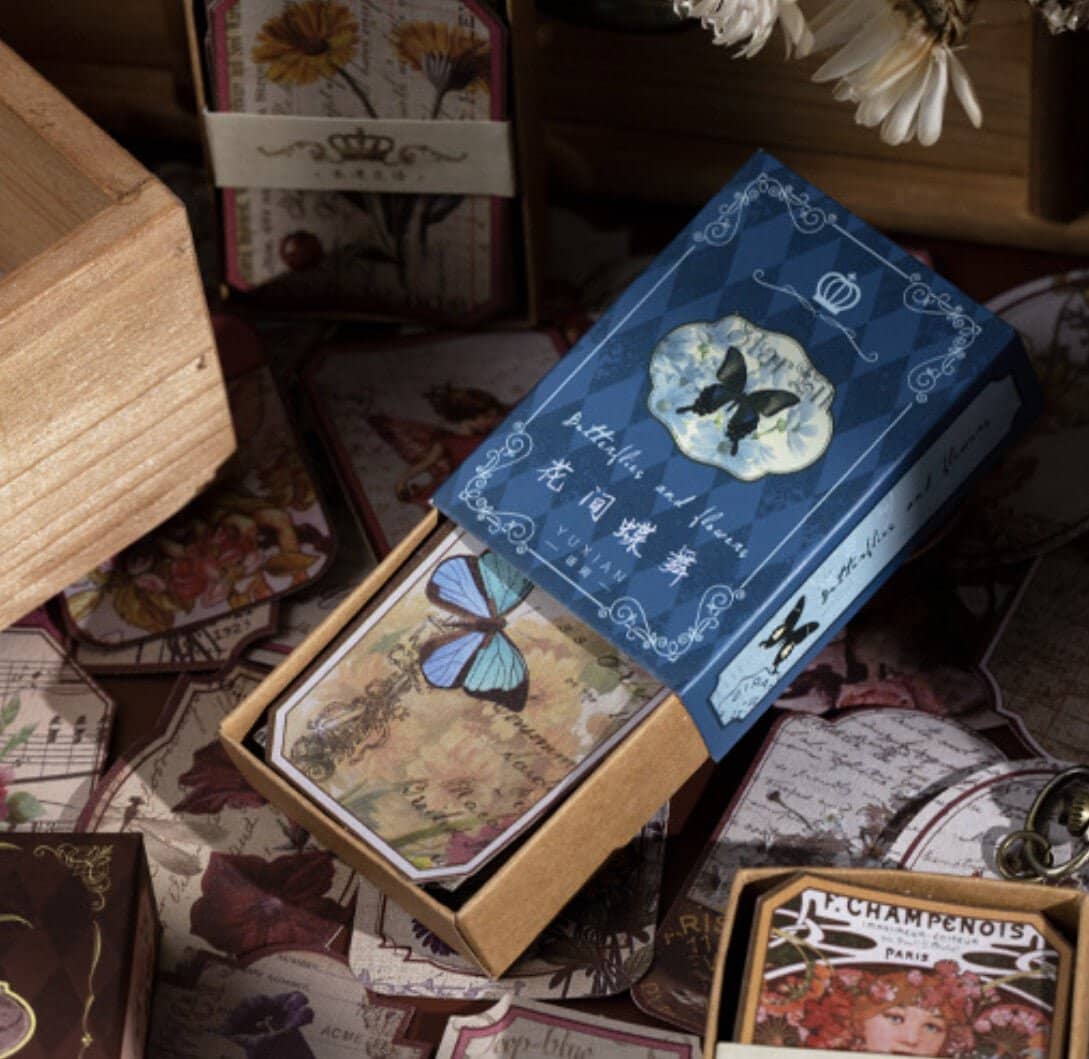 Time travel Stickers - Butterflies and flowers - 2 - Other - Tidformera