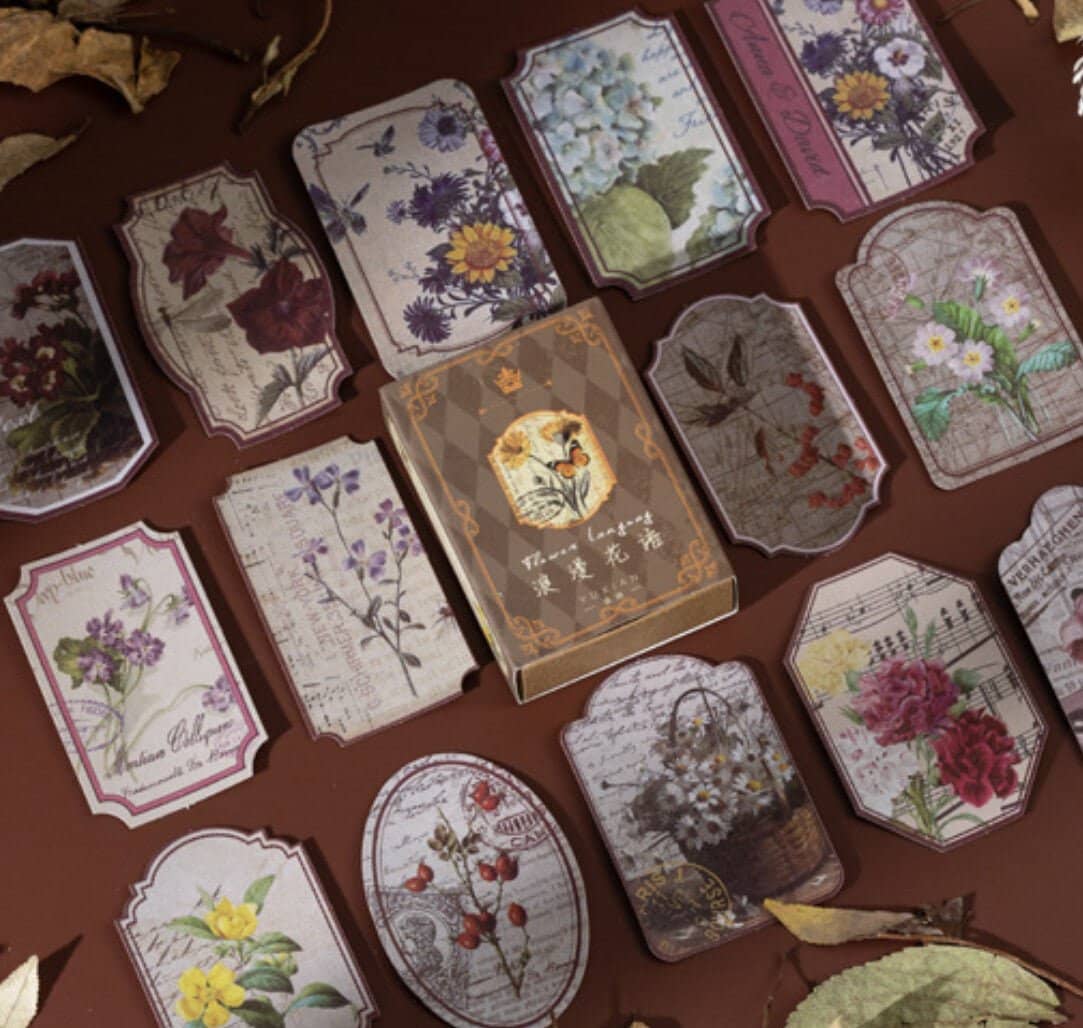 Time travel Stickers - Butterflies and flowers - 6 - Other - Tidformera