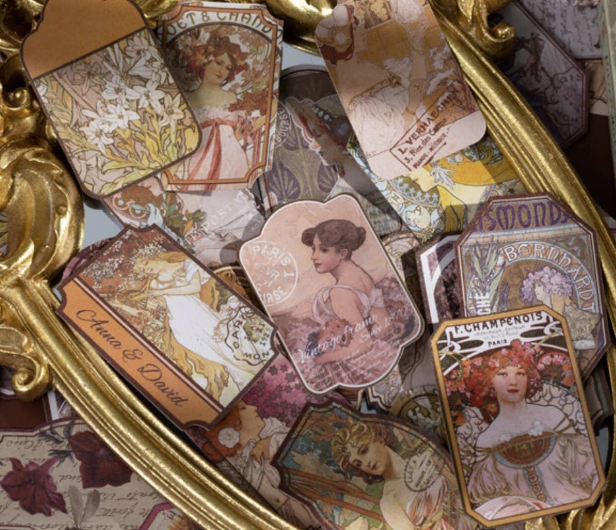 Time travel Stickers - Butterflies and flowers - 3 - Other - Tidformera