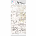 Tissue paper - 69 x 49 cm - Handwritten page - 1 - Ciao Bella - Tidformera