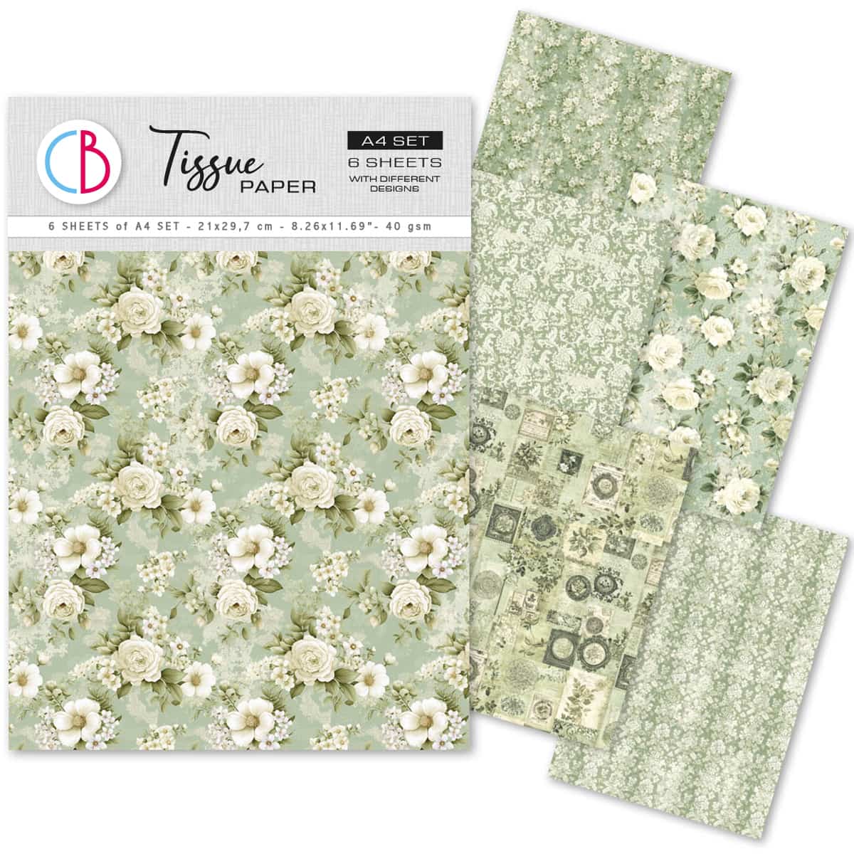 Tissue paper - A4 6 - pack - Elysium - 1 - Ciao Bella - Tidformera