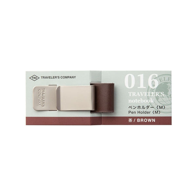 TN 016. Pen Holder (M) Brown - 1 - Traveler's Company - Tidformera