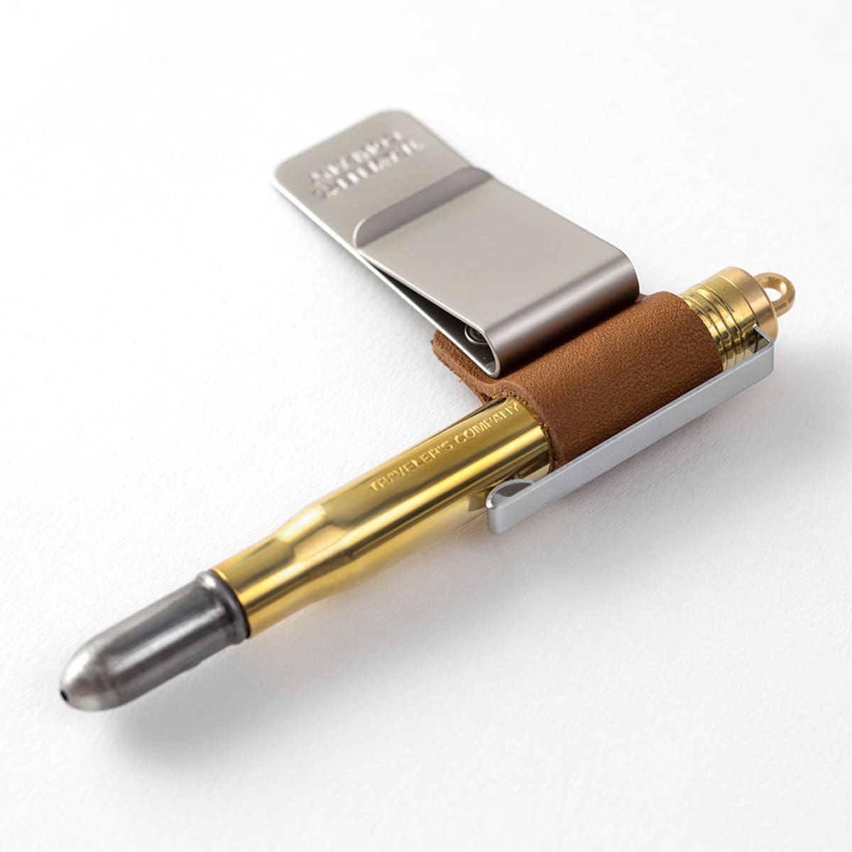 TN 016. Pen Holder (M) Camel - 3 - Traveler's Company - Tidformera