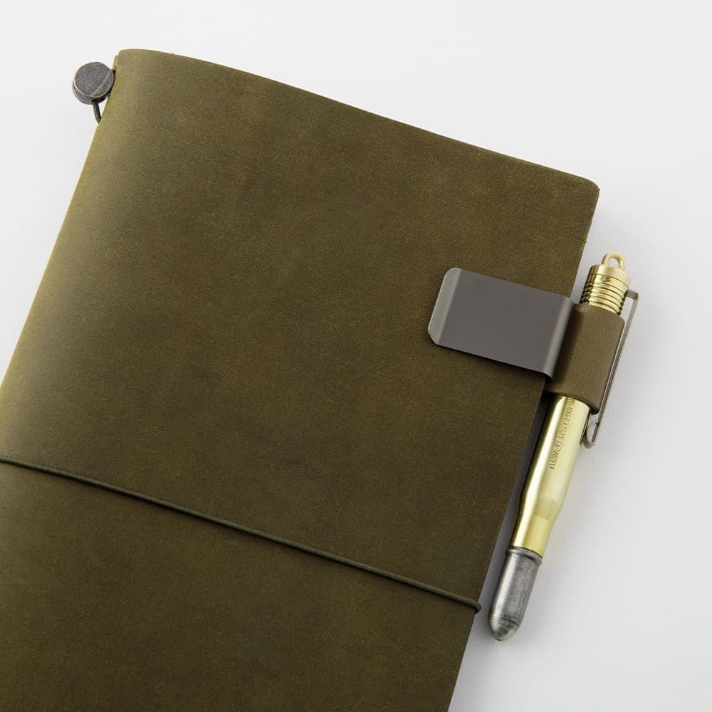 TN 016. Pen Holder (M) Olive - 5 - Traveler's Company - Tidformera