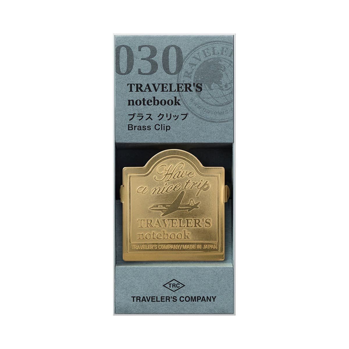 TN Brass Clip 030. Airplane - 1 - Traveler's Company - Tidformera