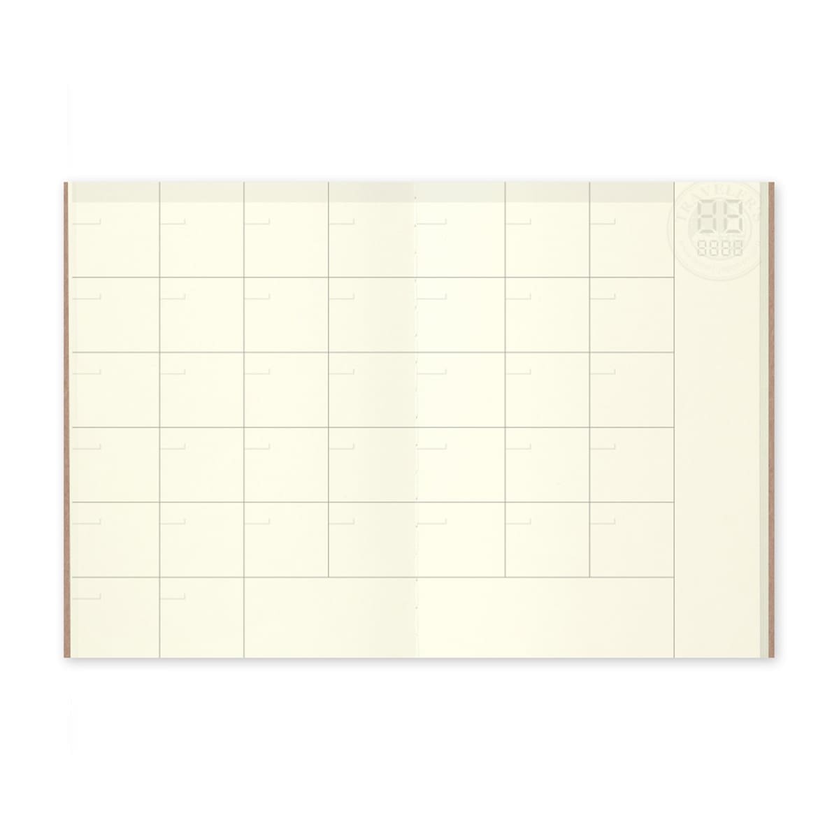 TN Passport Refill 006. Free Diary (Monthly) - 3 - Traveler's Company - Tidformera