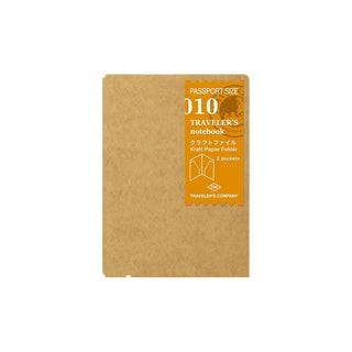 TN Passport Refill 010. Kraft Paper Folder - 1 - Traveler's Company - Tidformera