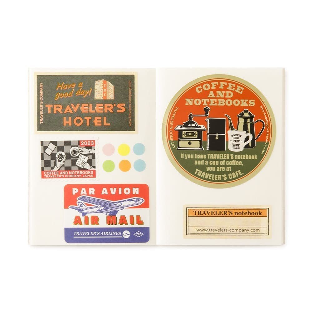 TN Passport Refill 017. Sticker Release Paper - 7 - Traveler's Company - Tidformera