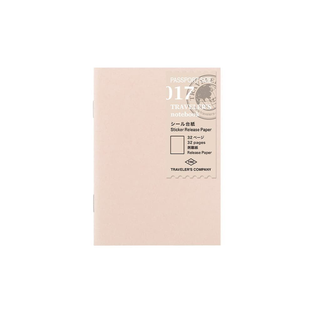 TN Passport Refill 017. Sticker Release Paper - Traveler's Company - Tidformera