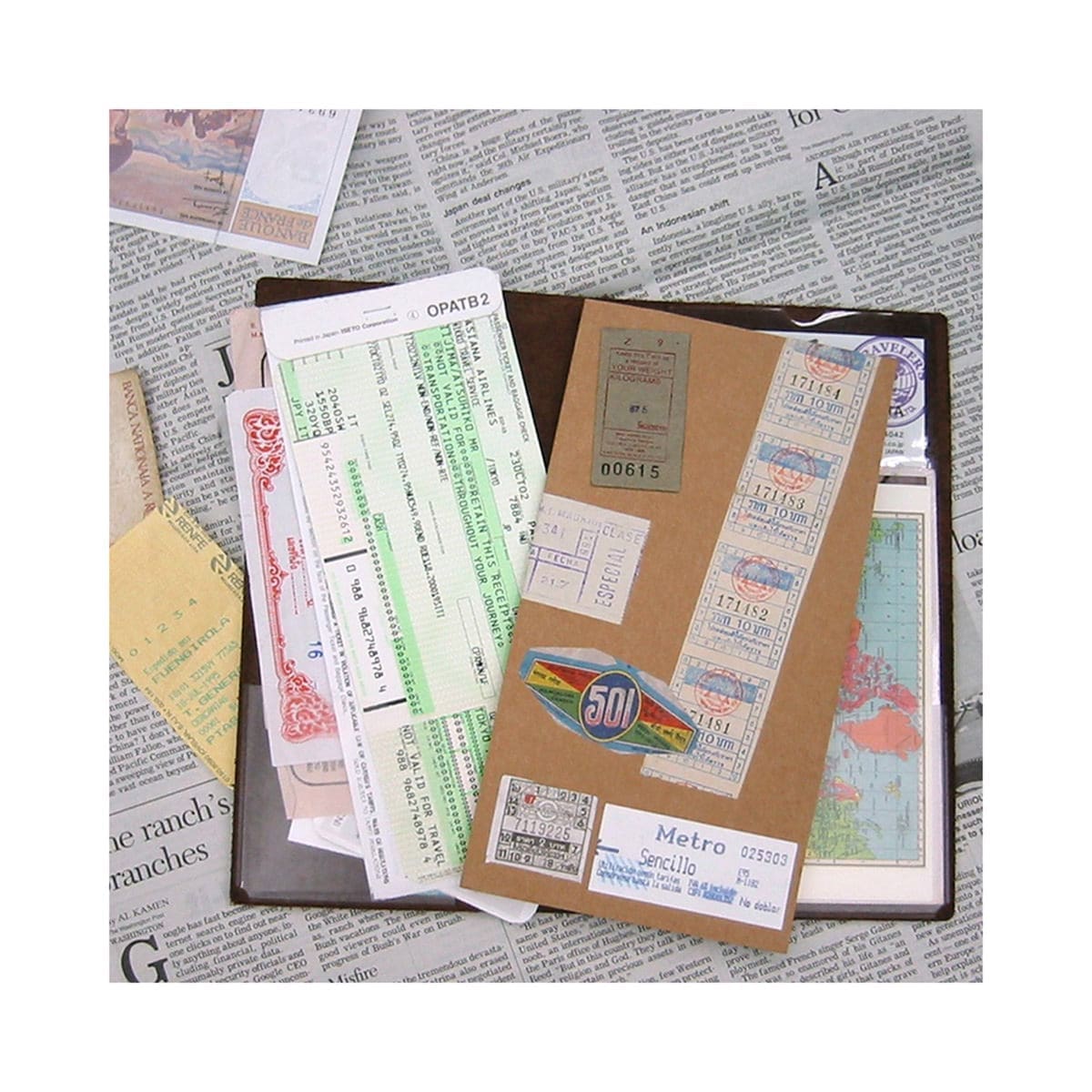 TN Regular Refill 004. Pocket sticker - Traveler's Company - Tidformera