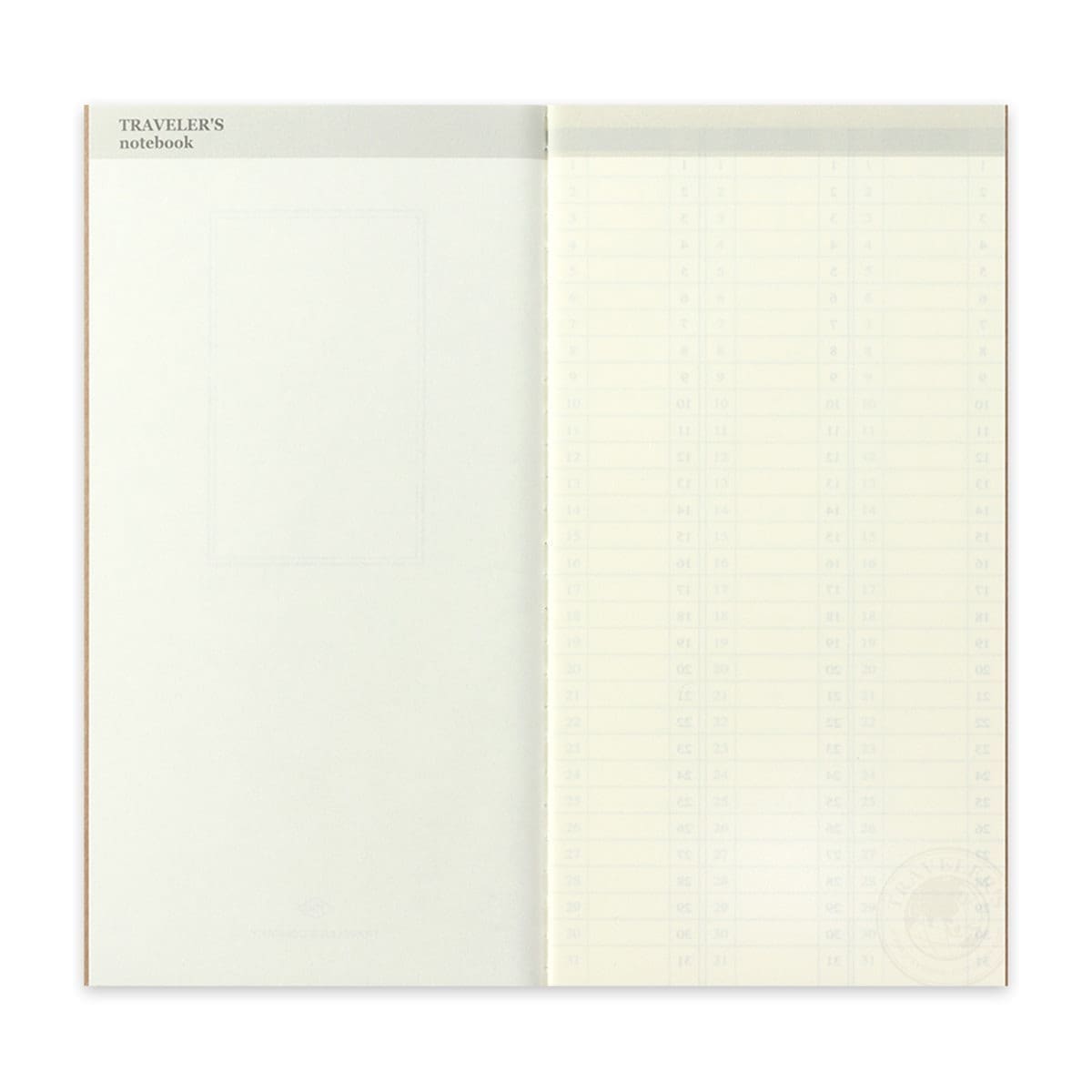 TN Regular Refill 018. Free Diary Weekly Vertical - 4 - Traveler's Company - Tidformera