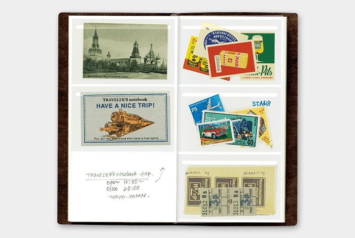 TN Regular Refill 023. Film Pocket Sticker - Traveler's Company - Tidformera
