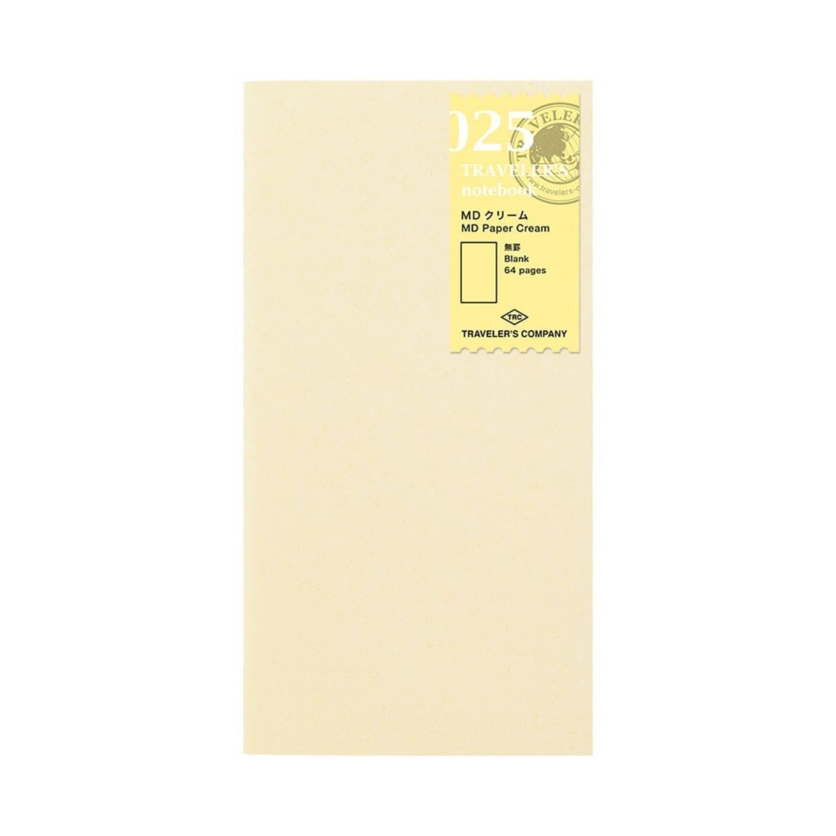 TN Regular Refill 025. MD Paper Cream - Traveler's Company - Tidformera