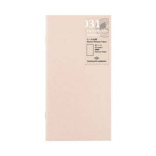 TN Regular Refill 031. Sticker Release Paper - 1 - Traveler's Company - Tidformera