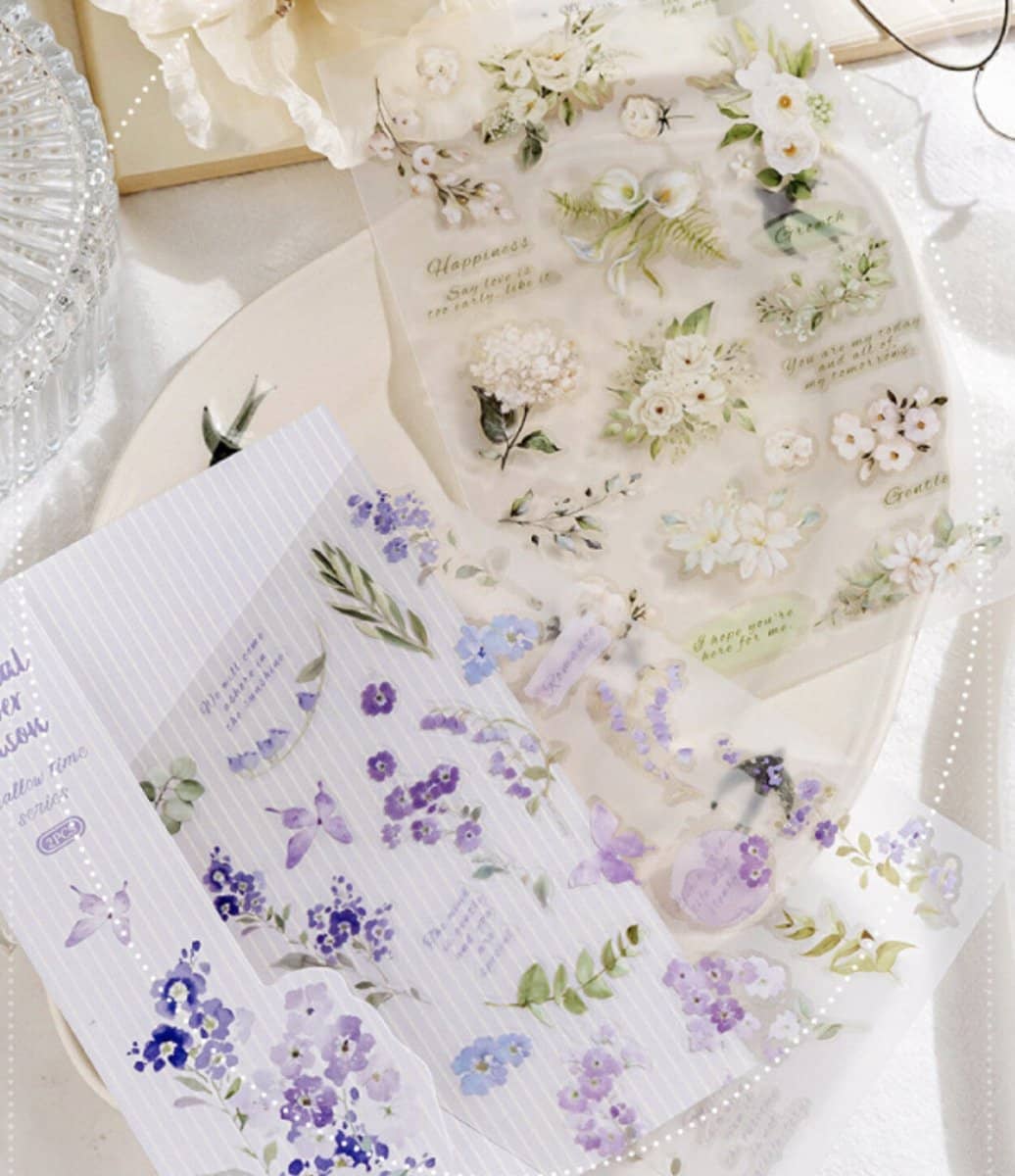 Transfer sticker - 2 - pack - Aerobic green plant - 4 - Mo Card - Tidformera