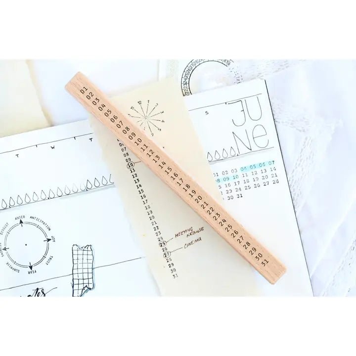 Trästämpel Kalender Månadssiffror Vertikal - 1 - Emadam Art & Design - Tidformera